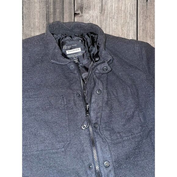 TAVIK Jacket Mens Dark Gray Casual Full Zip & Button Outdoor Size Large XL - Picture 5 of 9